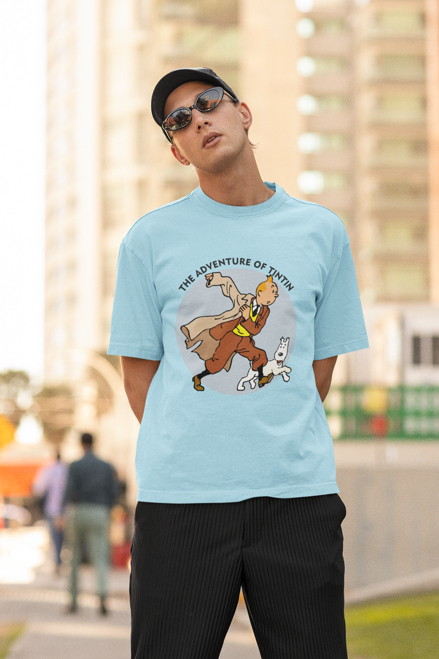 THE CLOTHIE Unisex Oversized “Tintin Adventure” Tee