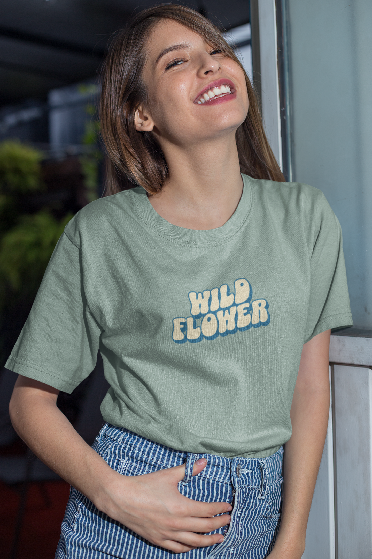 THE CLOTHIE'S Wild Flower Oversized T-Shirt