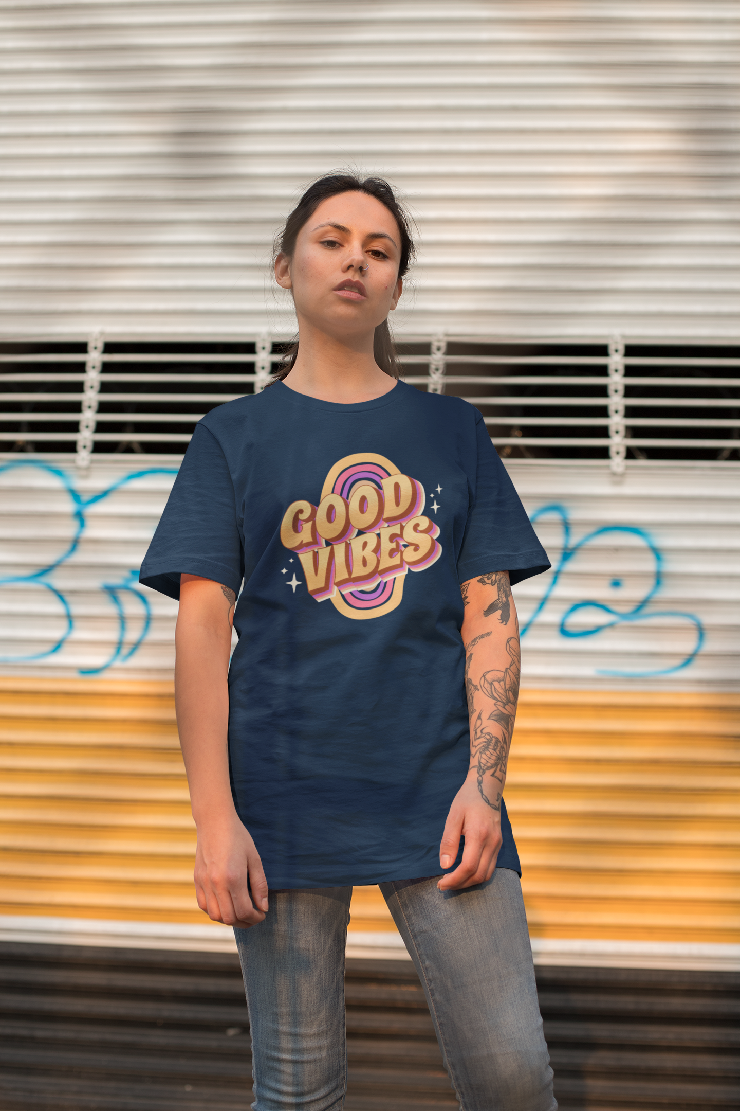 The Clothie's Oversized "Good Vibes" T-Shirt