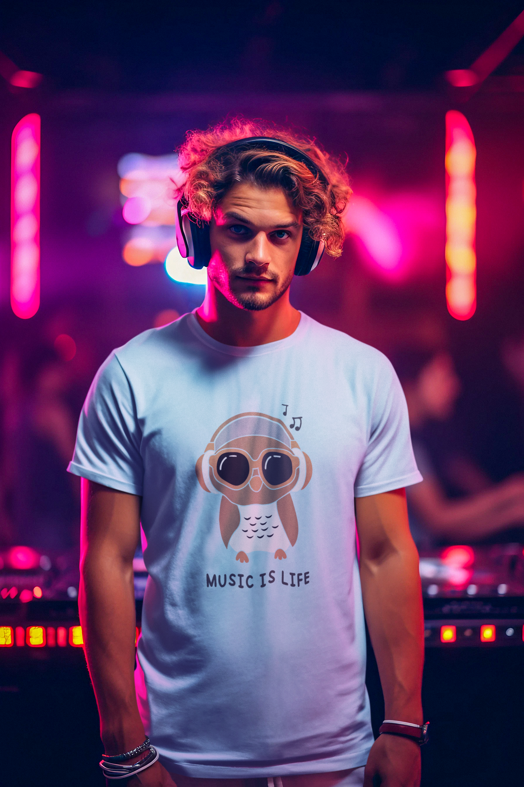 "Music Is Life" Graphics Tshirt