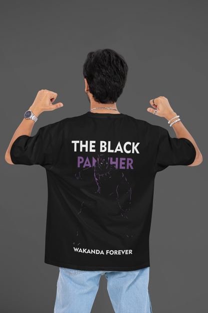 THE CLOTHIE Unisex Oversized “Black Panther – Wakanda Forever” Tee