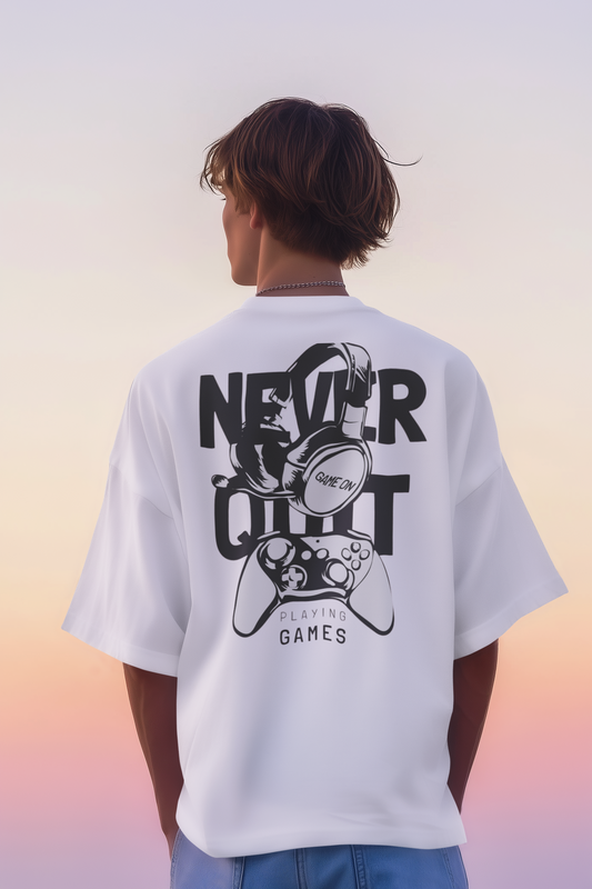Clothie's Oversized "Gamer" Tee || 210 GSM || 100% Premium Cotton