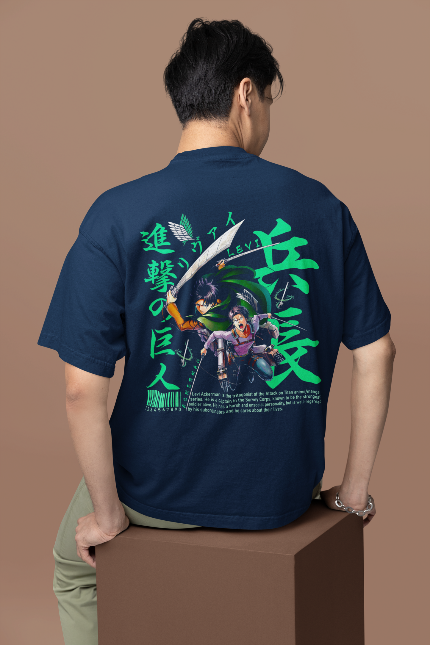 Clothie Oversized T-Shirt – Levi Ackerman Edition