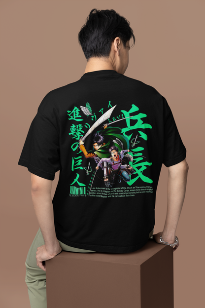 Clothie Oversized T-Shirt – Levi Ackerman Edition