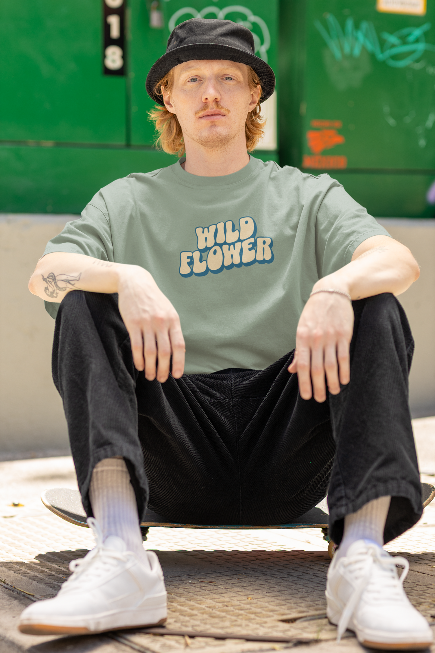 THE CLOTHIE'S Wild Flower Oversized T-Shirt