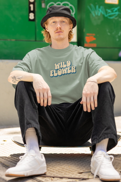 THE CLOTHIE'S Wild Flower Oversized T-Shirt