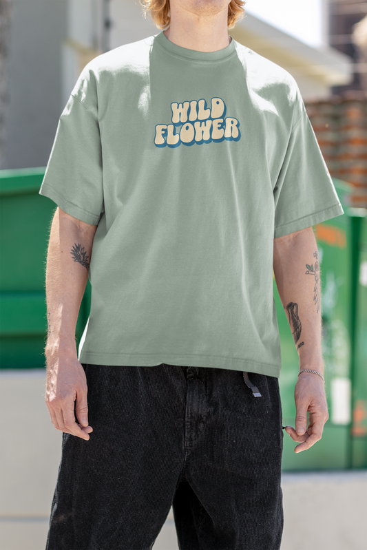 THE CLOTHIE'S Wild Flower Oversized T-Shirt