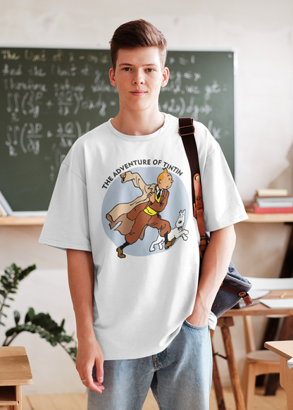 THE CLOTHIE Unisex Oversized “Tintin Adventure” Tee