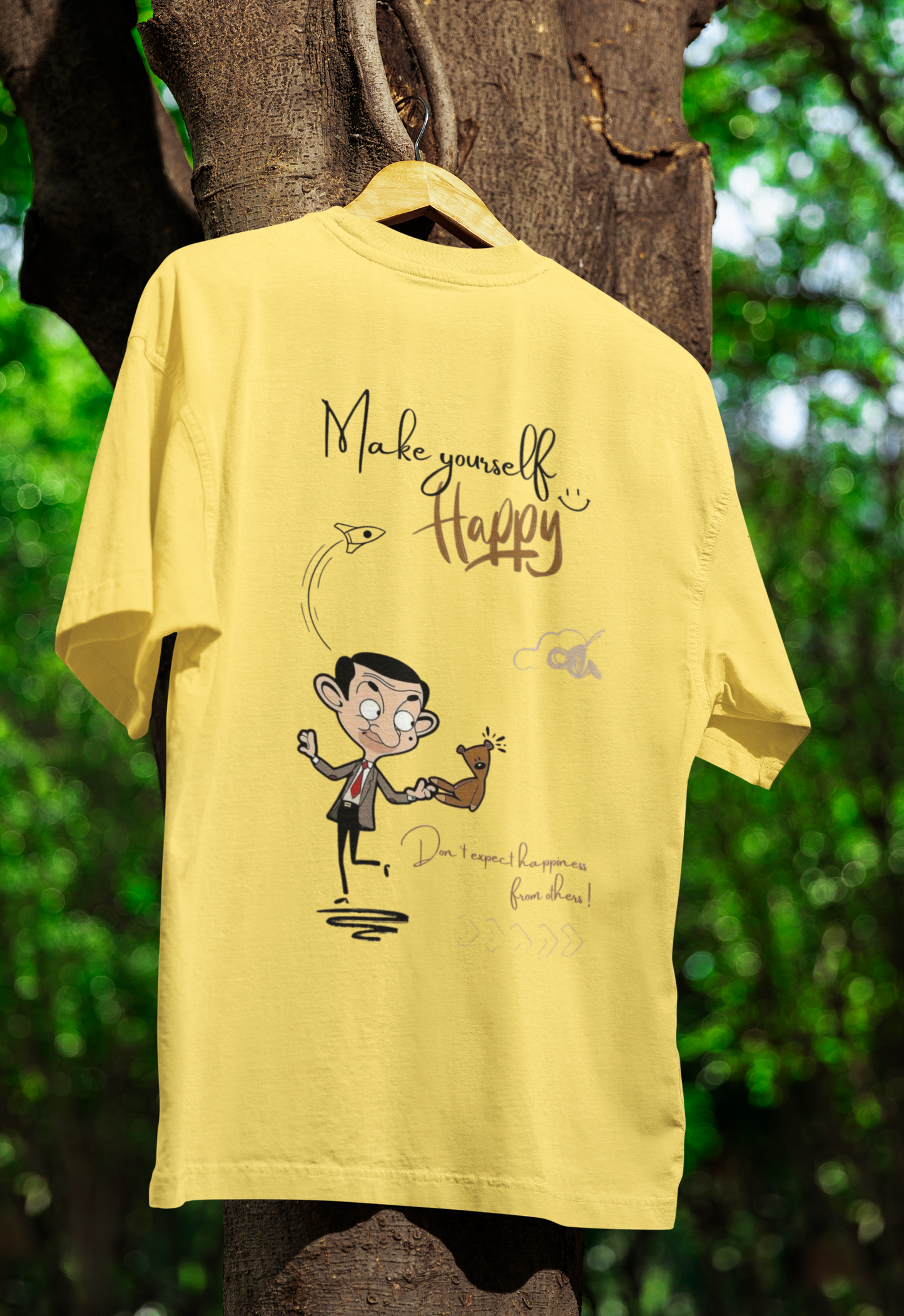 Mr. Bean Oversized Premium T-Shirt || The Clothie