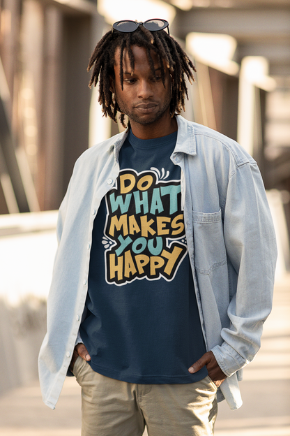 THE CLOTHIE – Oversized “Do What Makes You Happy” T-Shirt