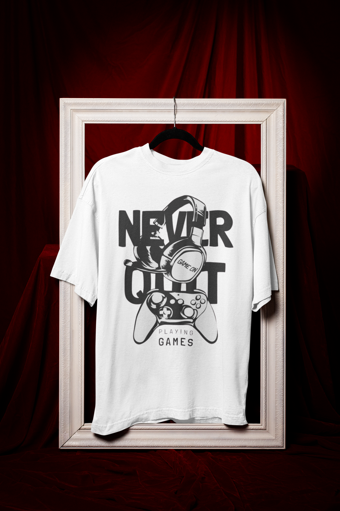 Clothie's Oversized "Gamer" Tee || 210 GSM || 100% Premium Cotton