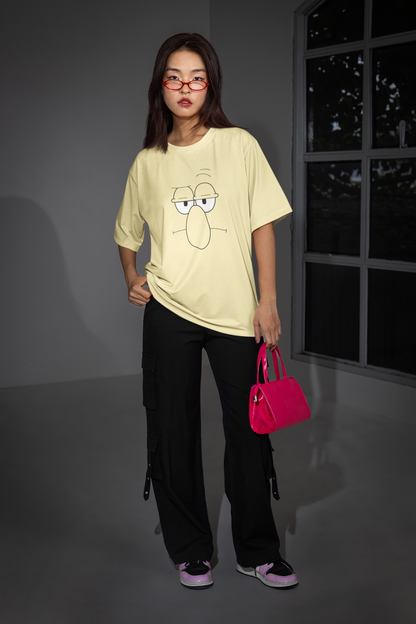 Squidward Oversized T-Shirt – Unisex | Mood: Permanently Unbothered | The Clothie