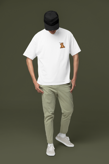 "Keep Calm Bear" Unisex Oversized T-Shirt | Premium Cotton | The Clothie