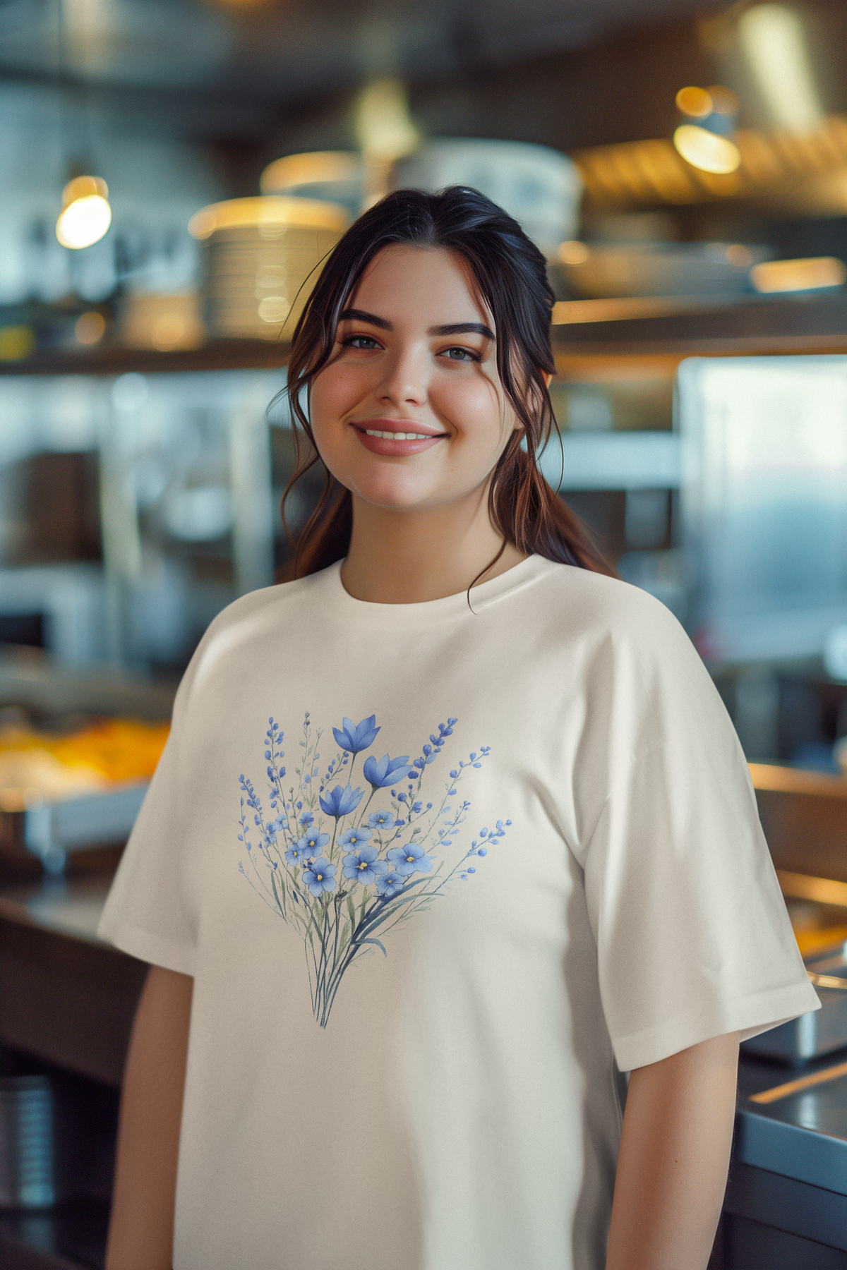 The Clothie's Blue Blossom Serenity Tee