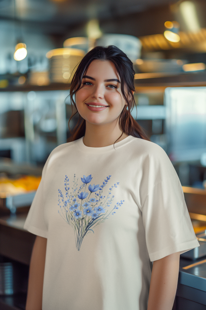 The Clothie's Blue Blossom Serenity Tee