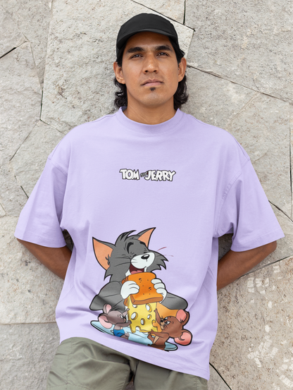 The Clothie's Tom and Jerry Oversized T-Shirt – Unisex || Casual Cartoon Comfort