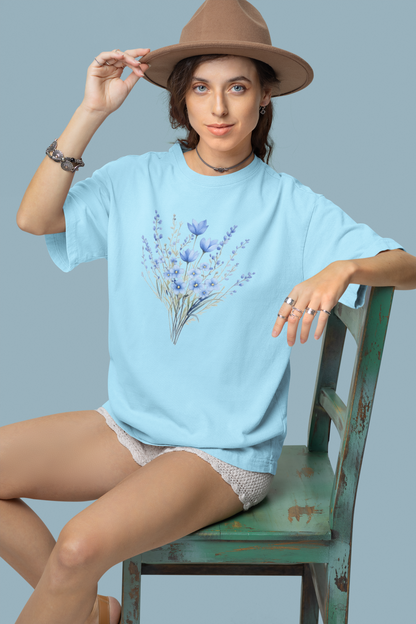 The Clothie's Blue Blossom Serenity Tee