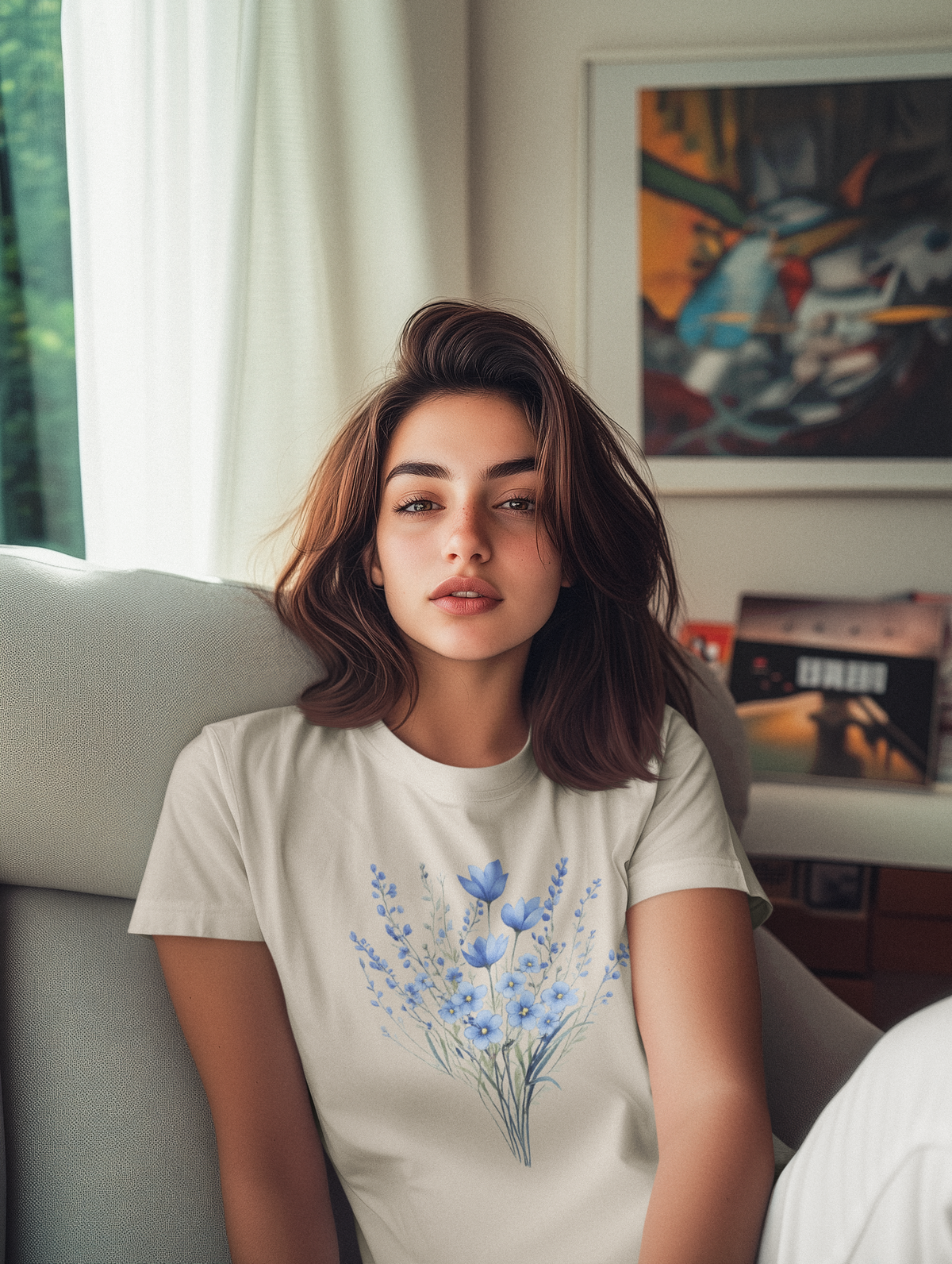 The Clothie's Blue Blossom Serenity Tee