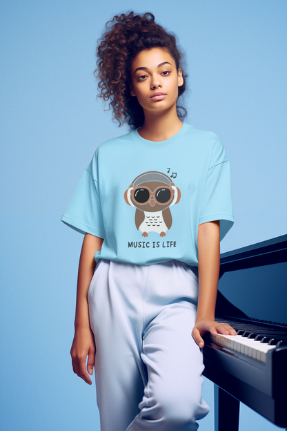 THE CLOTHIE Oversized “Music Is Life” Tee