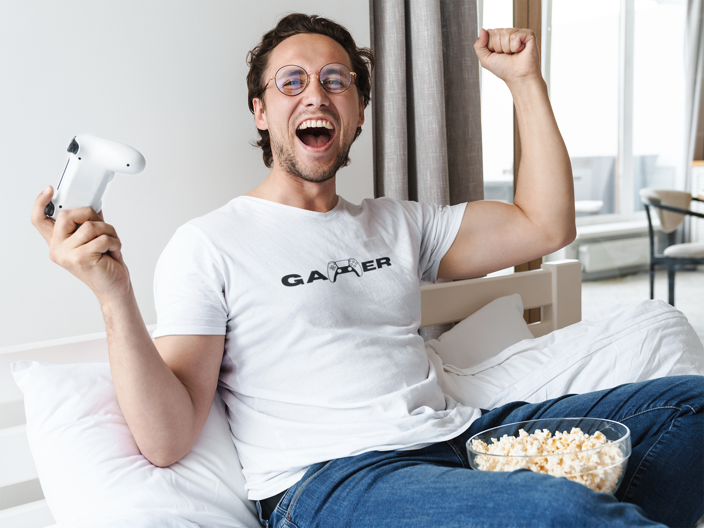 Clothie's Oversized "Gamer" Tee || 210 GSM || 100% Premium Cotton