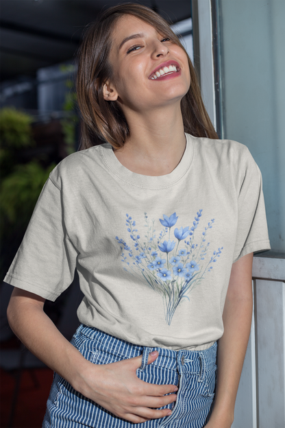The Clothie's Blue Blossom Serenity Tee